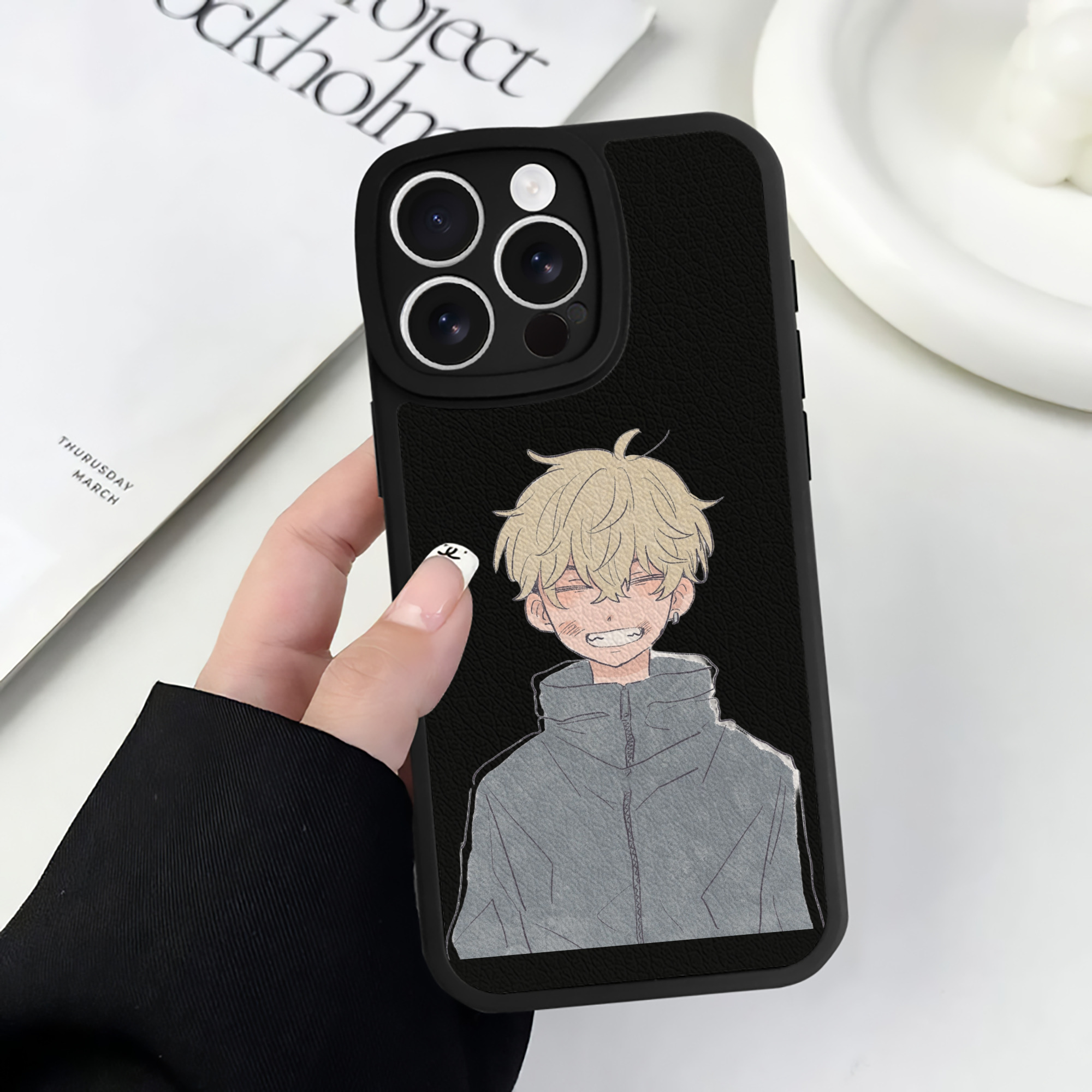 （画像用） 東京リベンジャーズ Tokyo Revengers 【iPhone 16シリーズ対応】シリコンスマホケース（レザー調） 材質：シリコン